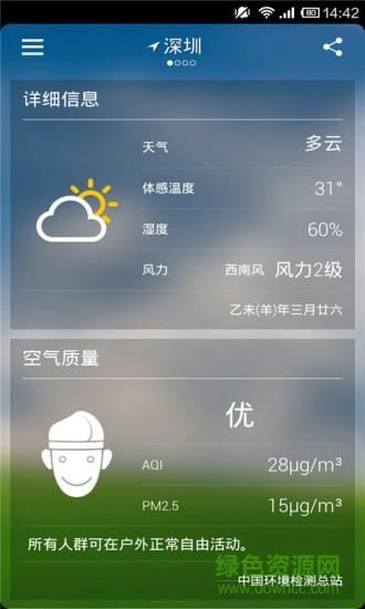 实时天气预报