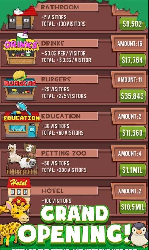 Idle Zoo Tycoon(放置动物园大亨)  v1.0.0图2