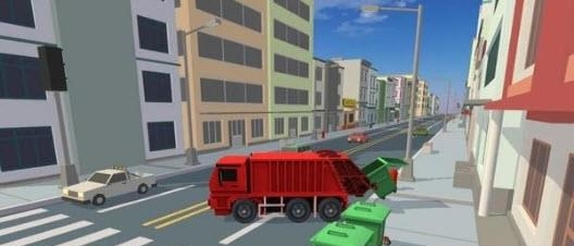 Blocky Garbage Truck Sim Pro(像素垃圾车模拟)  v1.3图1