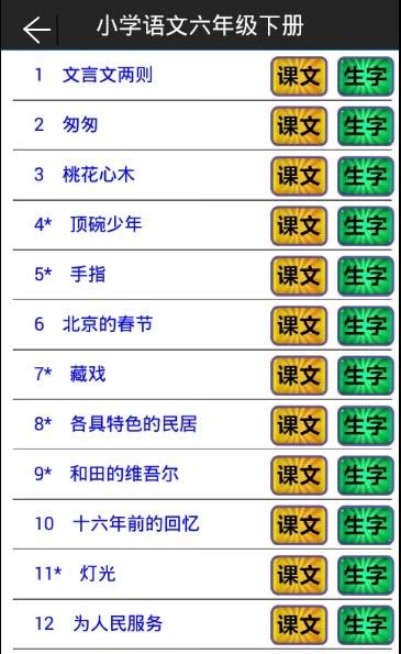 小学语文六年级下册  v2.10.28图2