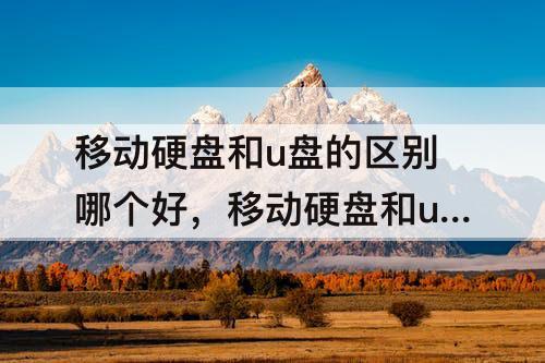 移动硬盘和u盘的区别哪个好，移动硬盘和u盘的区别哪个好知乎