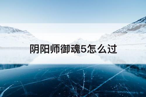 阴阳师御魂5怎么过