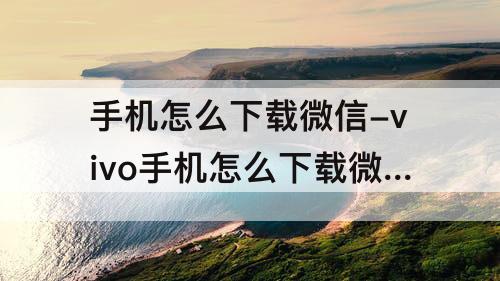手机怎么下载微信-vivo手机怎么下载微信主题