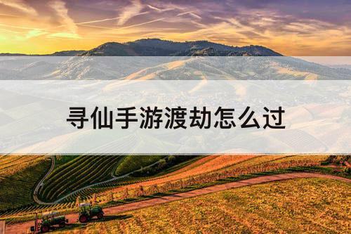 寻仙手游渡劫怎么过