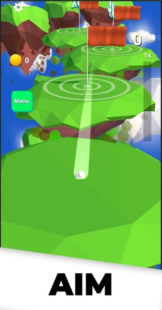 完美的弹跳高尔夫岛(Golf