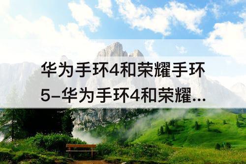 华为手环4和荣耀手环5-华为手环4和荣耀手环5哪个好 知乎