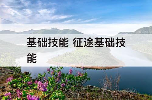 基础技能 征途基础技能