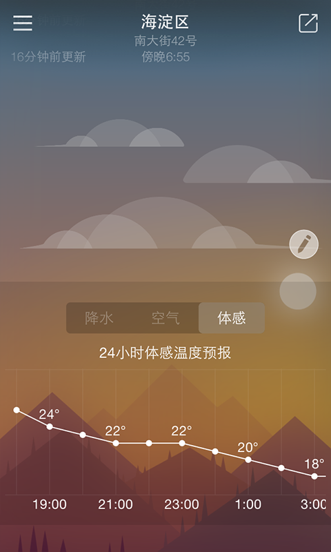 明一天气