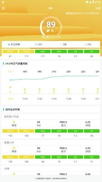 桐乡空气质量  v1.0.7图1