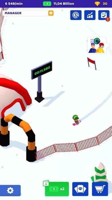 懒散的滑雪大亨  v1.1.3图1
