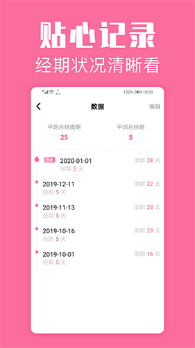 经期管家  v1.5.7图1