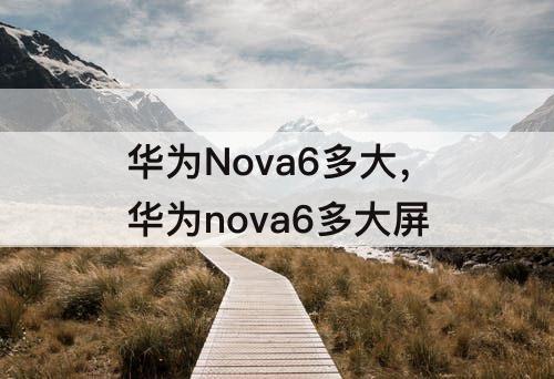 华为Nova6多大，华为nova6多大屏