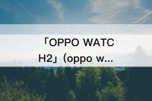 「OPPO WATCH2」(oppo watch2屏幕常亮)