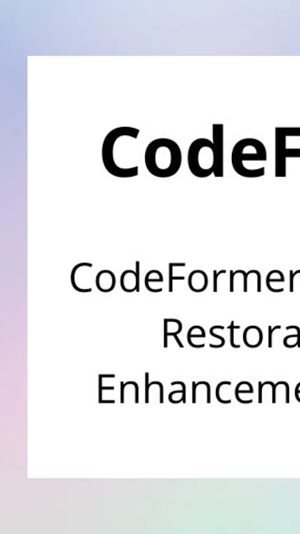 codeformer软件下载中文版